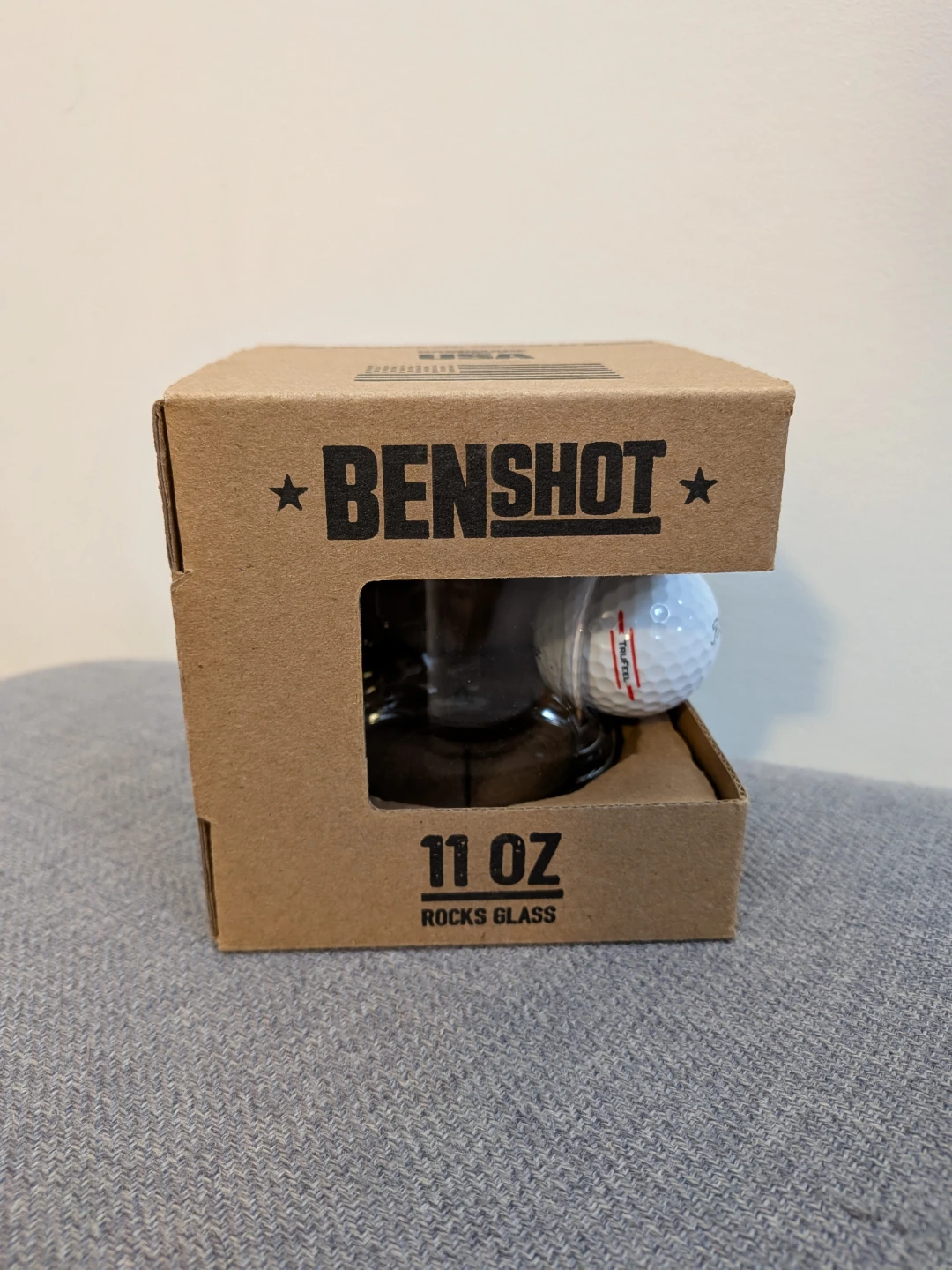 BenShot 11 oz Rocks Glass with Titleist Golf Ball