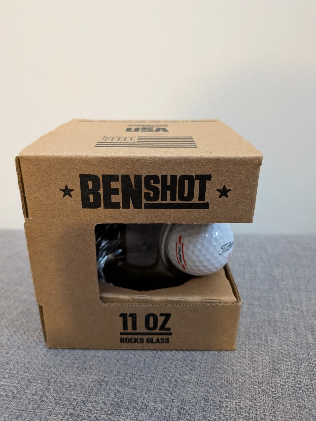 BenShot 11 oz Rocks Glass with Titleist Golf Ball - photo 2