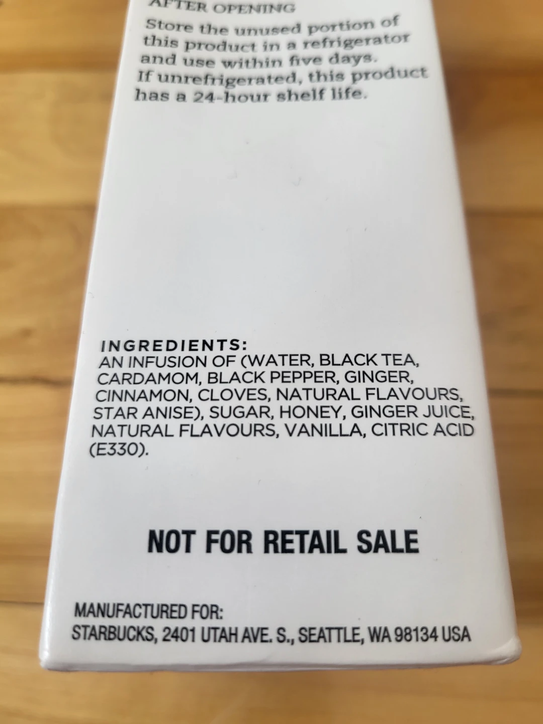 NEW! STARBUCKS Chai Concentrate - photo 3