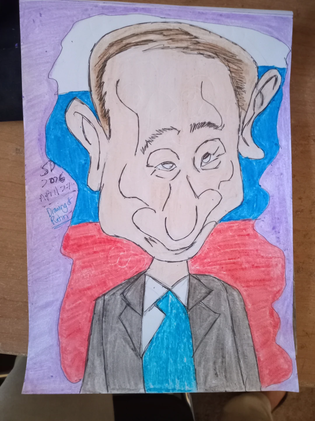 Vladimir Putin Drawing by Custom Artist Sherwin - photo 2