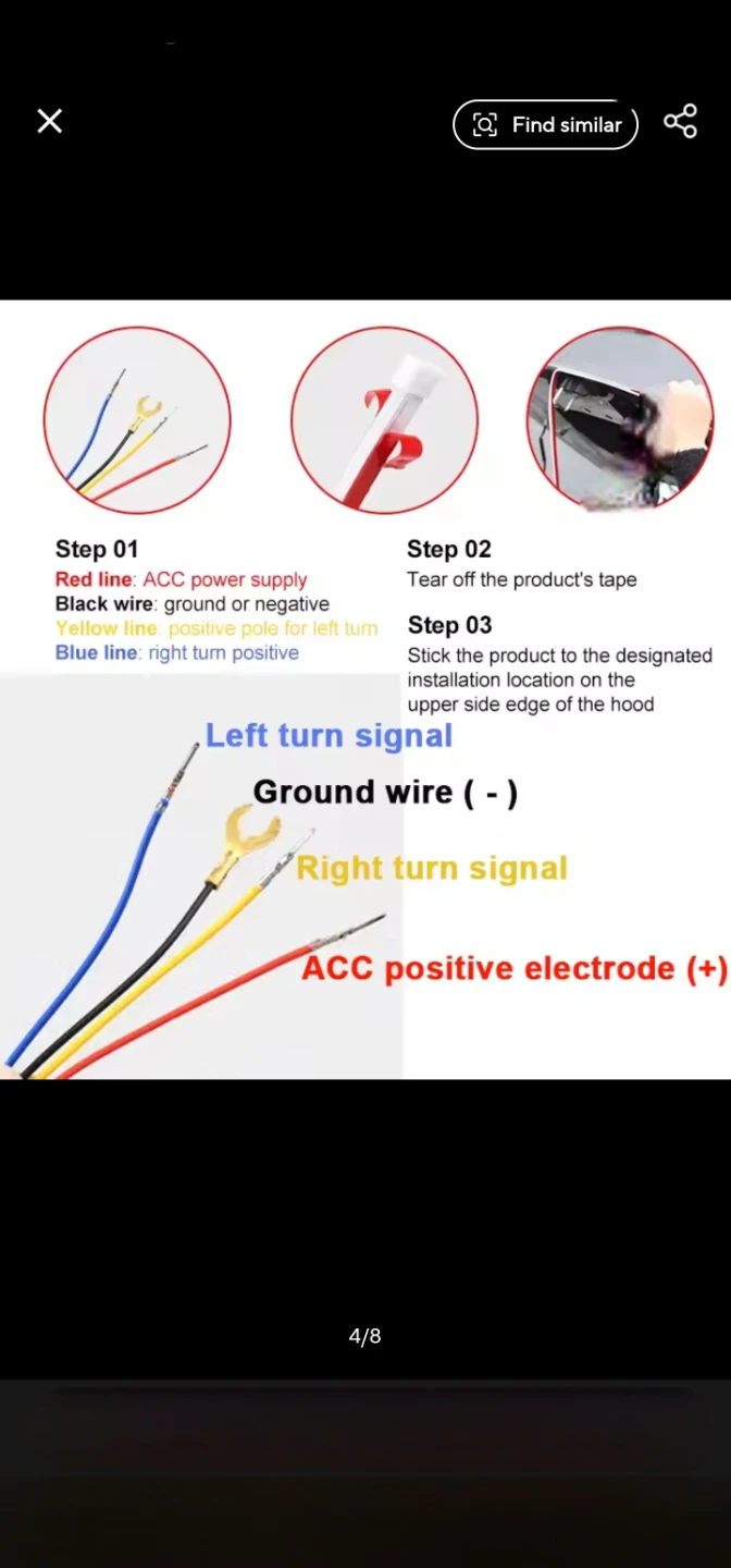 Zicass Colorful Car Hood Light Strip - photo 4