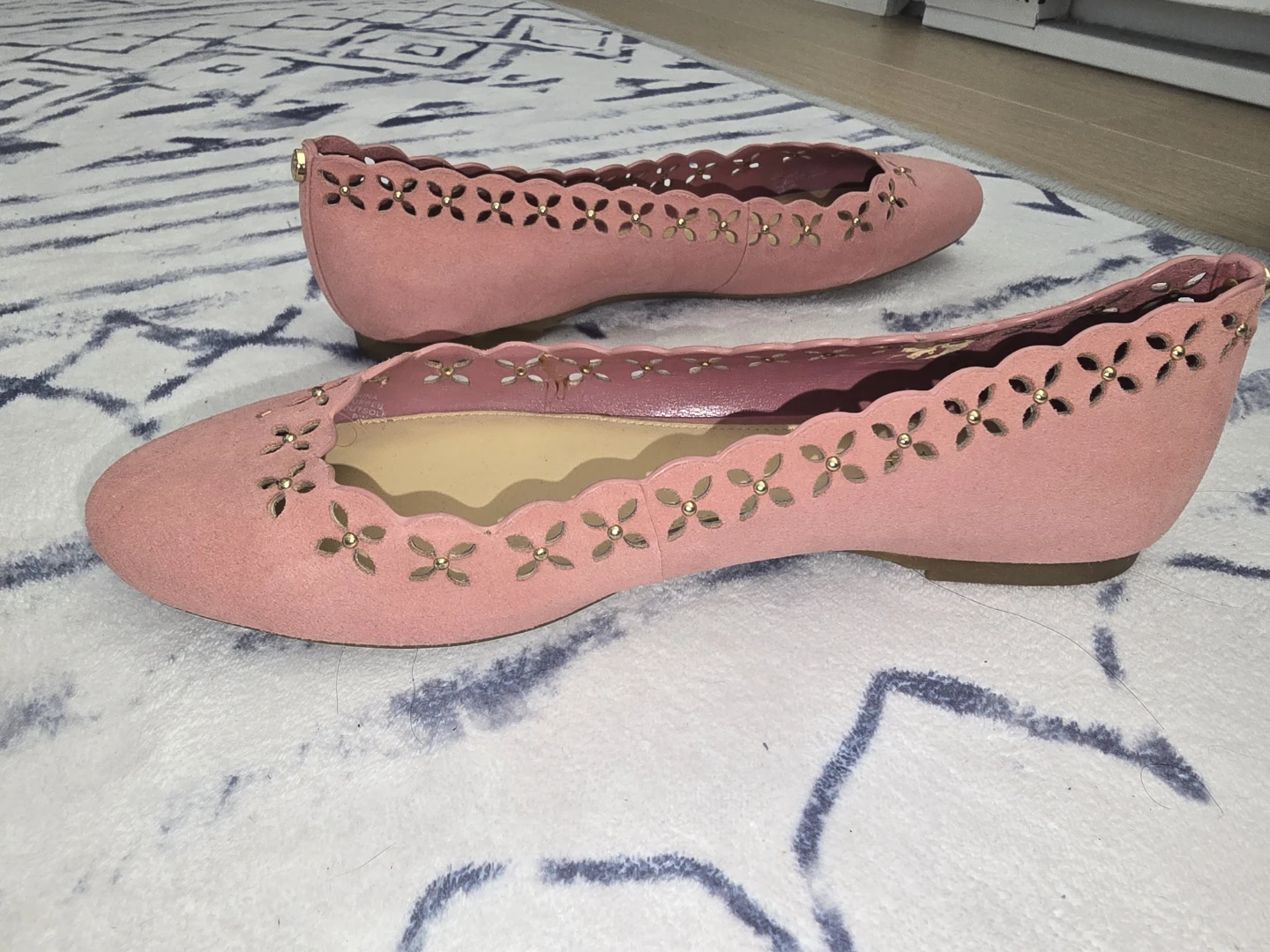 Michael Kors Pink Suede Ballet Flats