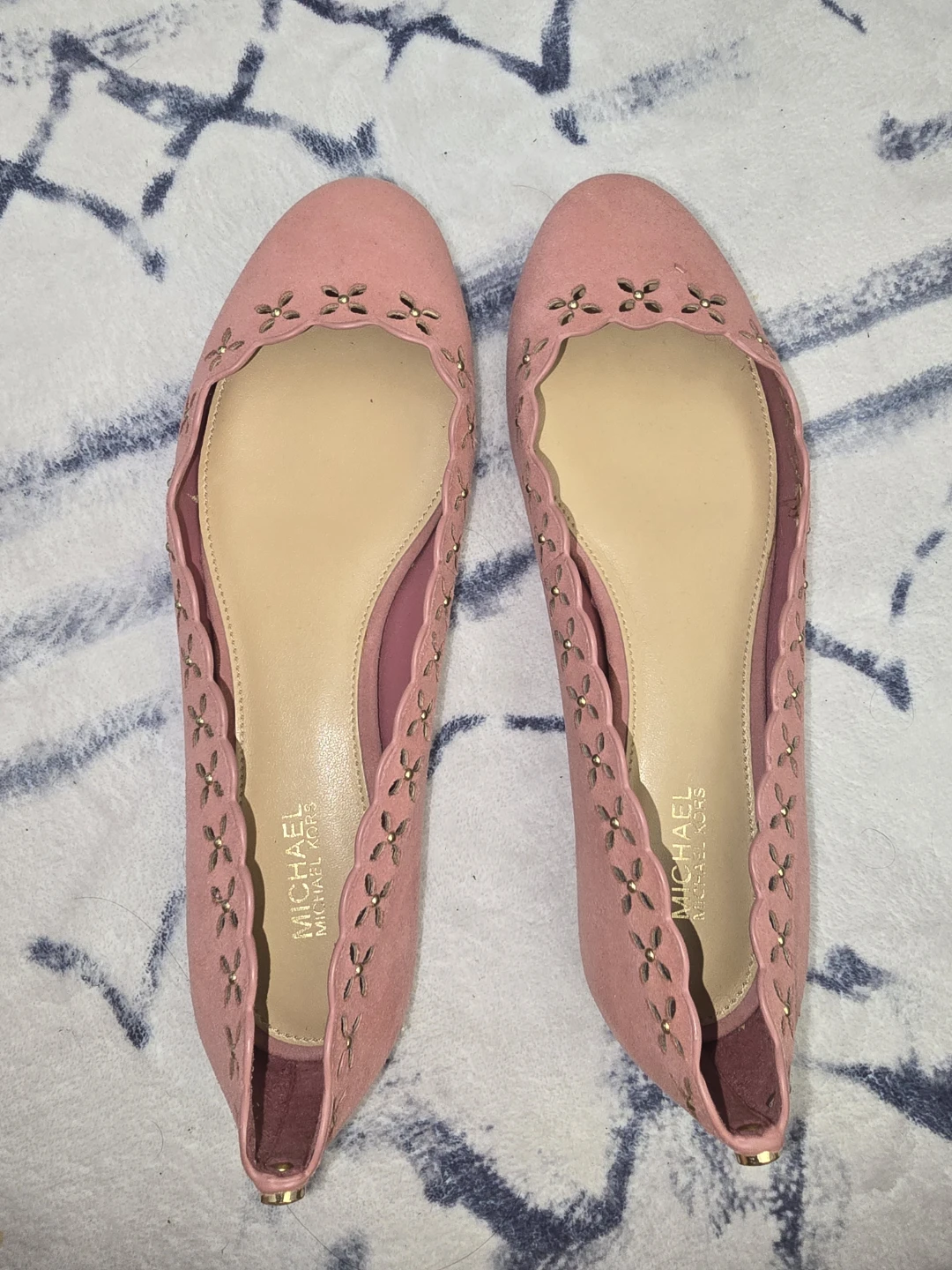 Michael Kors Pink Suede Ballet Flats - photo 2