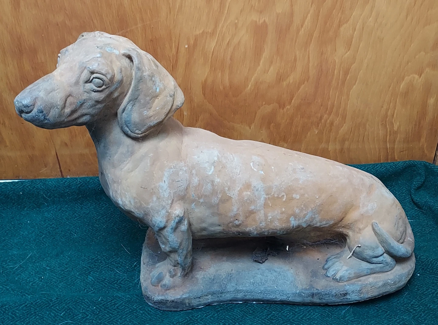 Concrete Dachshund Dog Statue