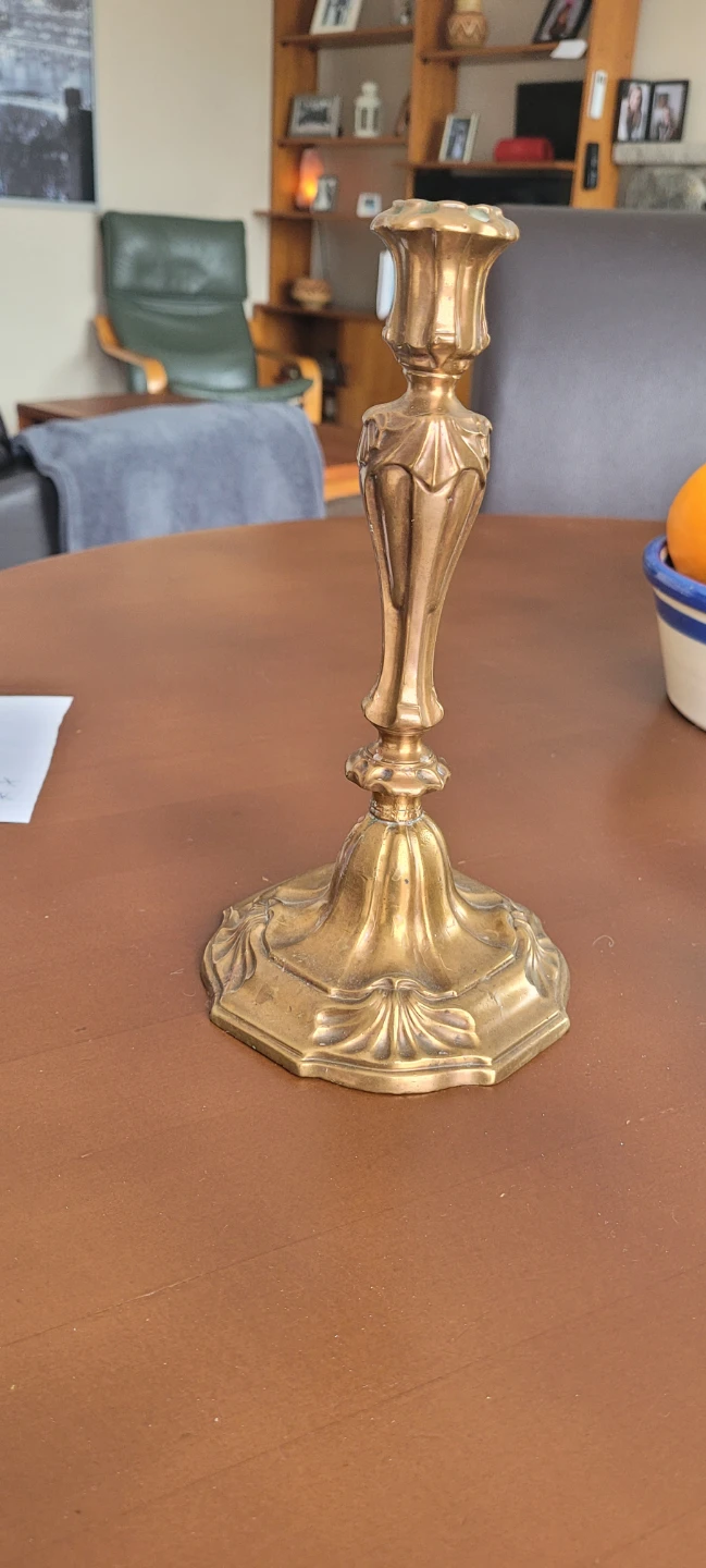 Antique Brass Candlestick Holder