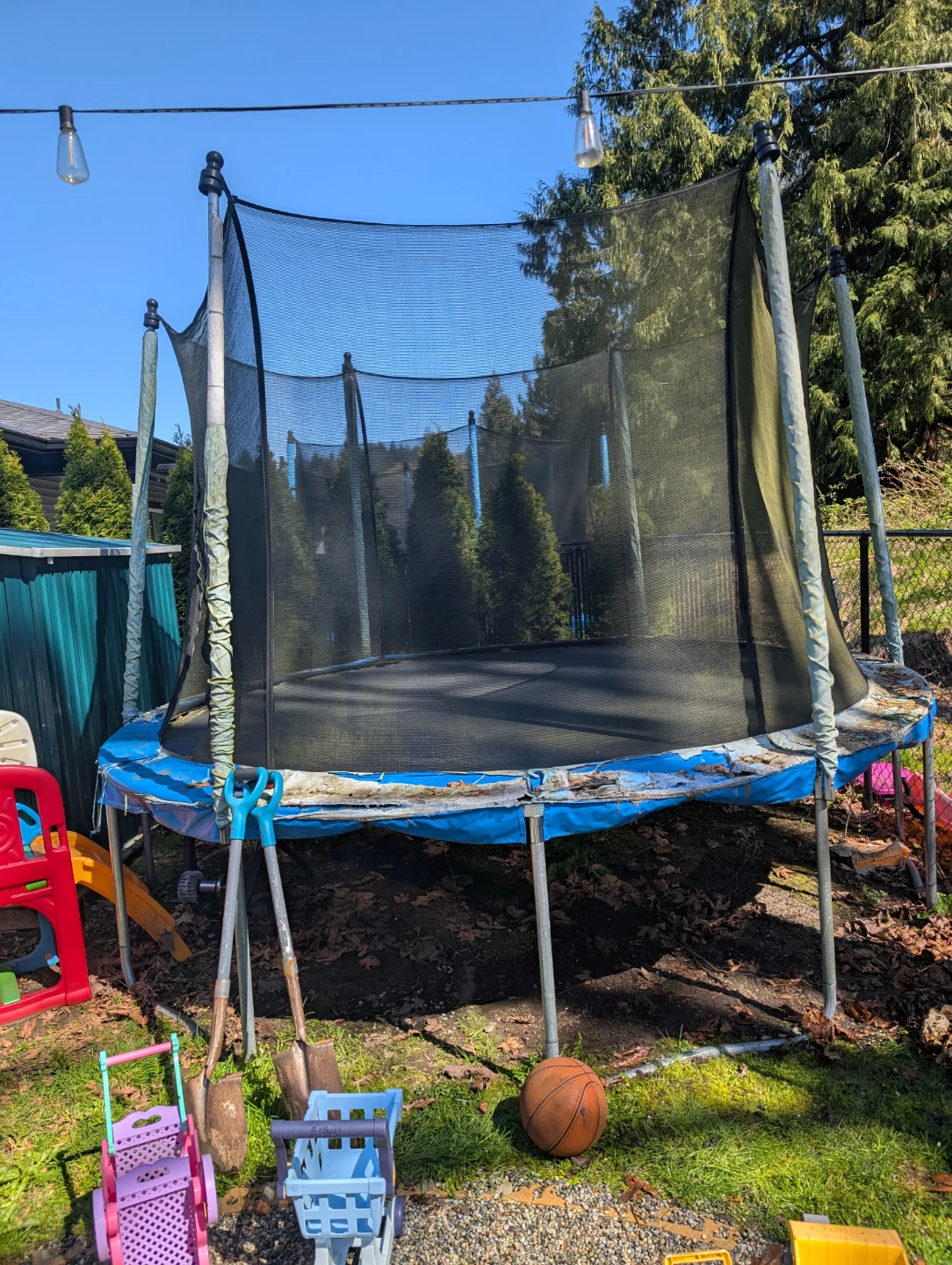 Used Trampoline with Safety Net