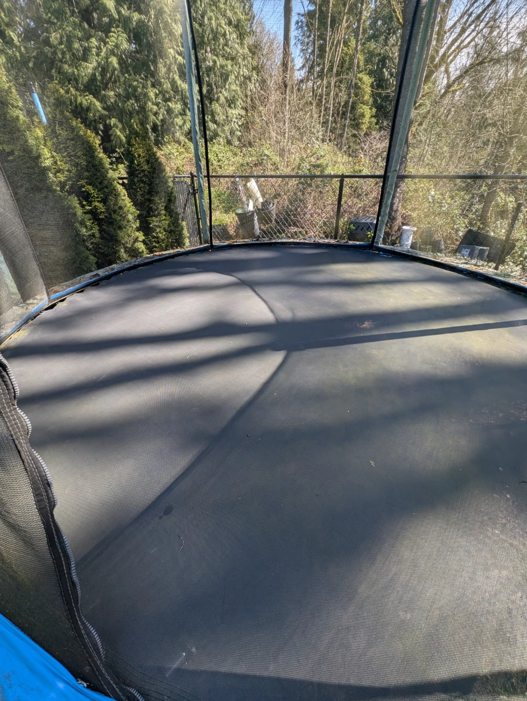 Used Trampoline with Safety Net - photo 2