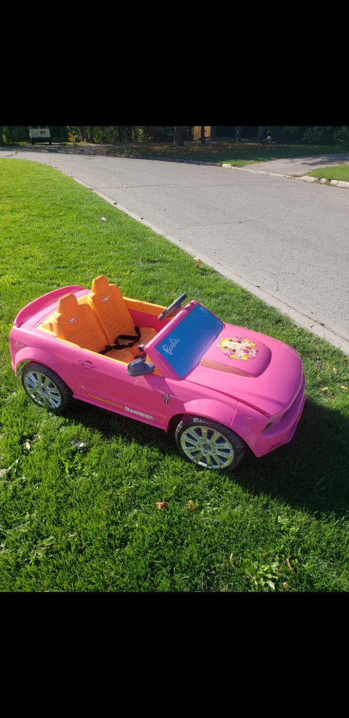 Pink Barbie Ride-On Car