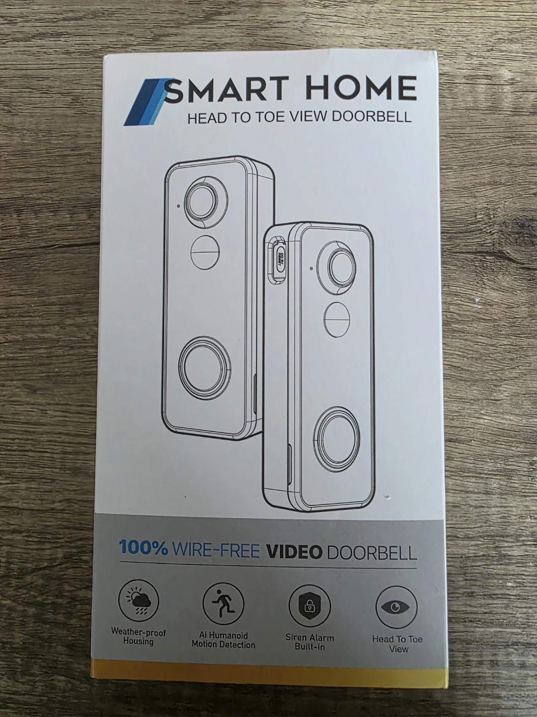 Smart Home Head to Toe View Video Doorbell