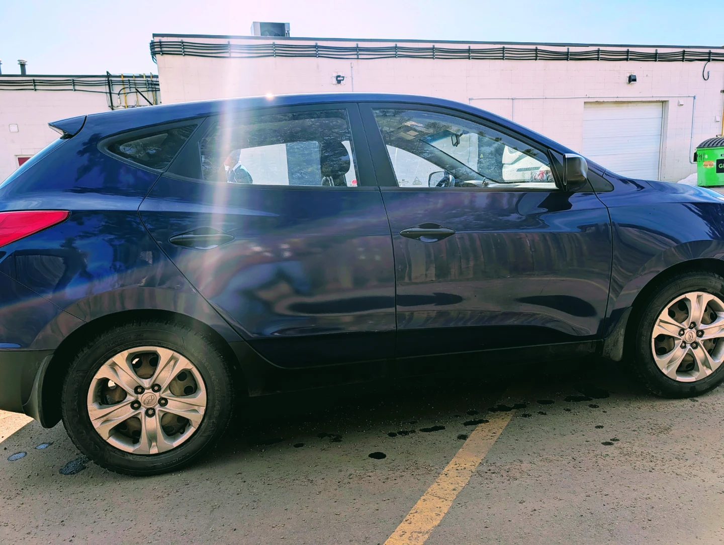Blue Hyundai Tucson