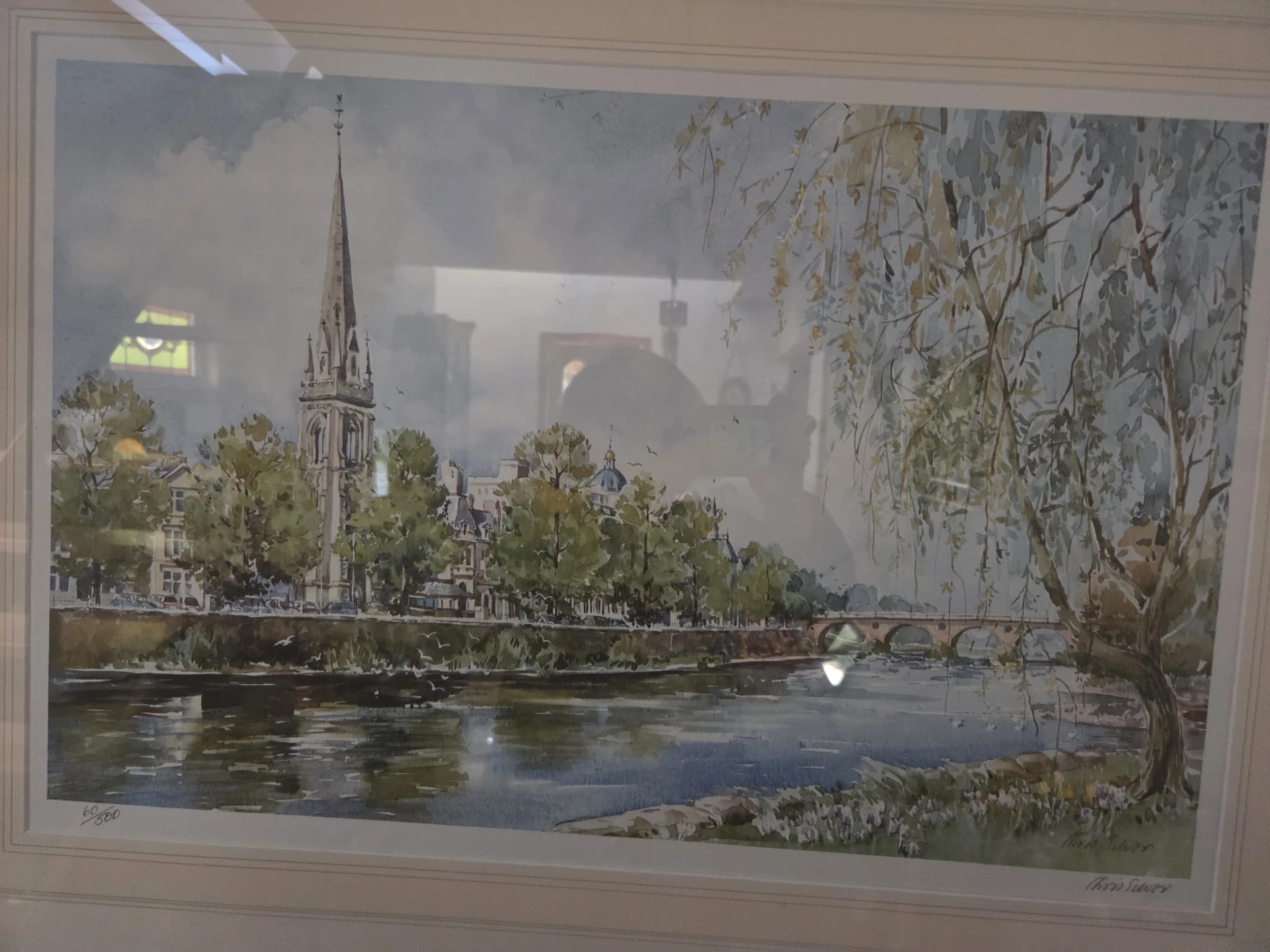 Framed Watercolour Landscape Art Print - photo 2