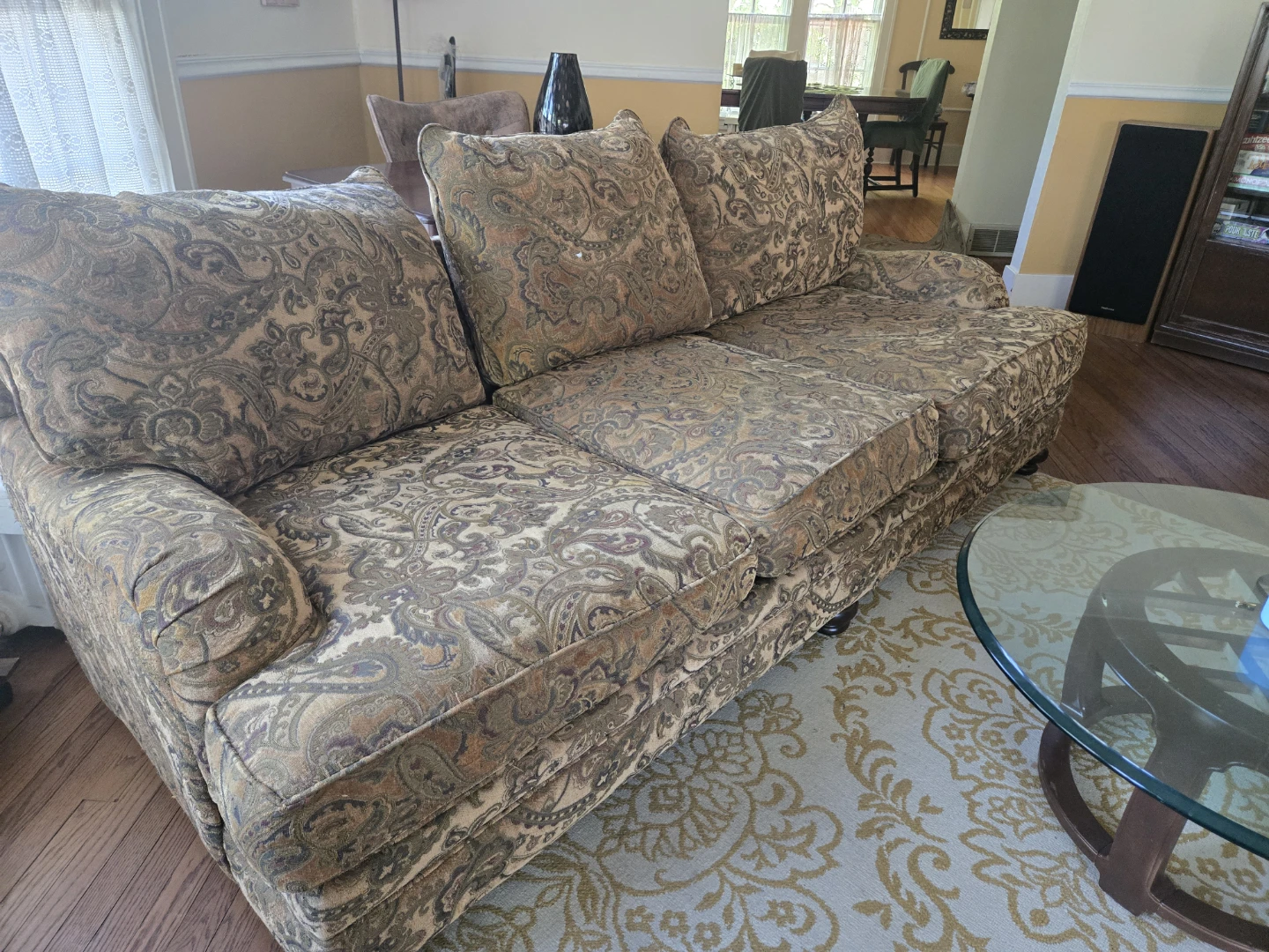 Paisley Print Sofa