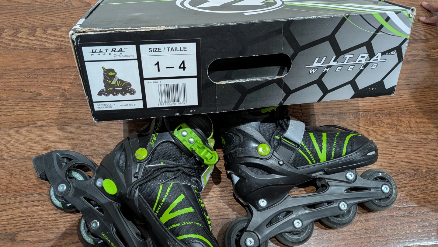Ultra Wheels Adjustable Roller Skates - Size 1-4