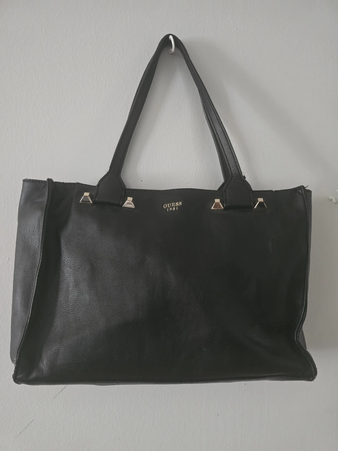 GUESS 1981 Black Tote Bag and Clutch Set