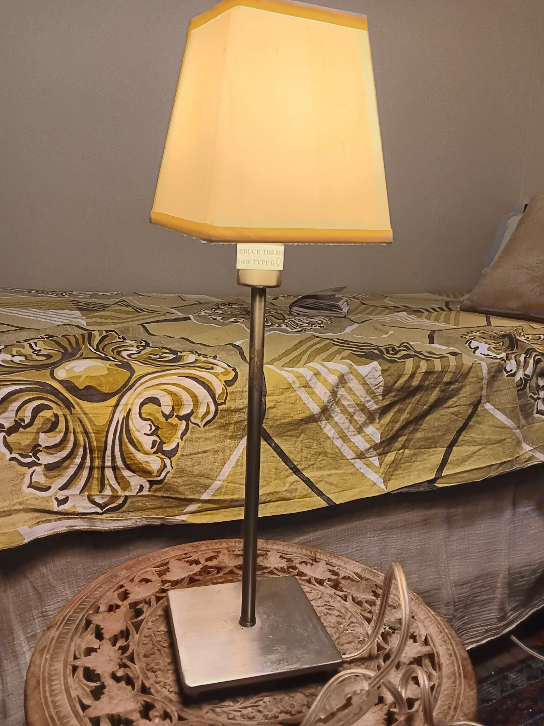 Ikea Small Table Lamp with Square Shade