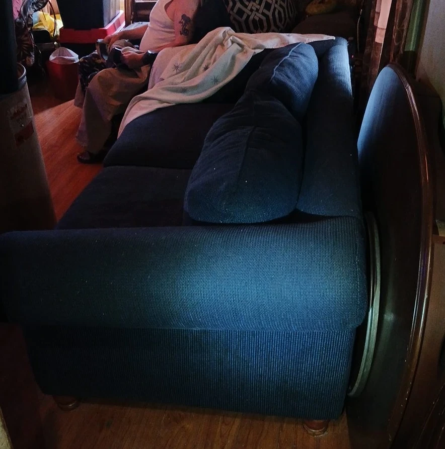 Dark Blue Sofa - photo 2
