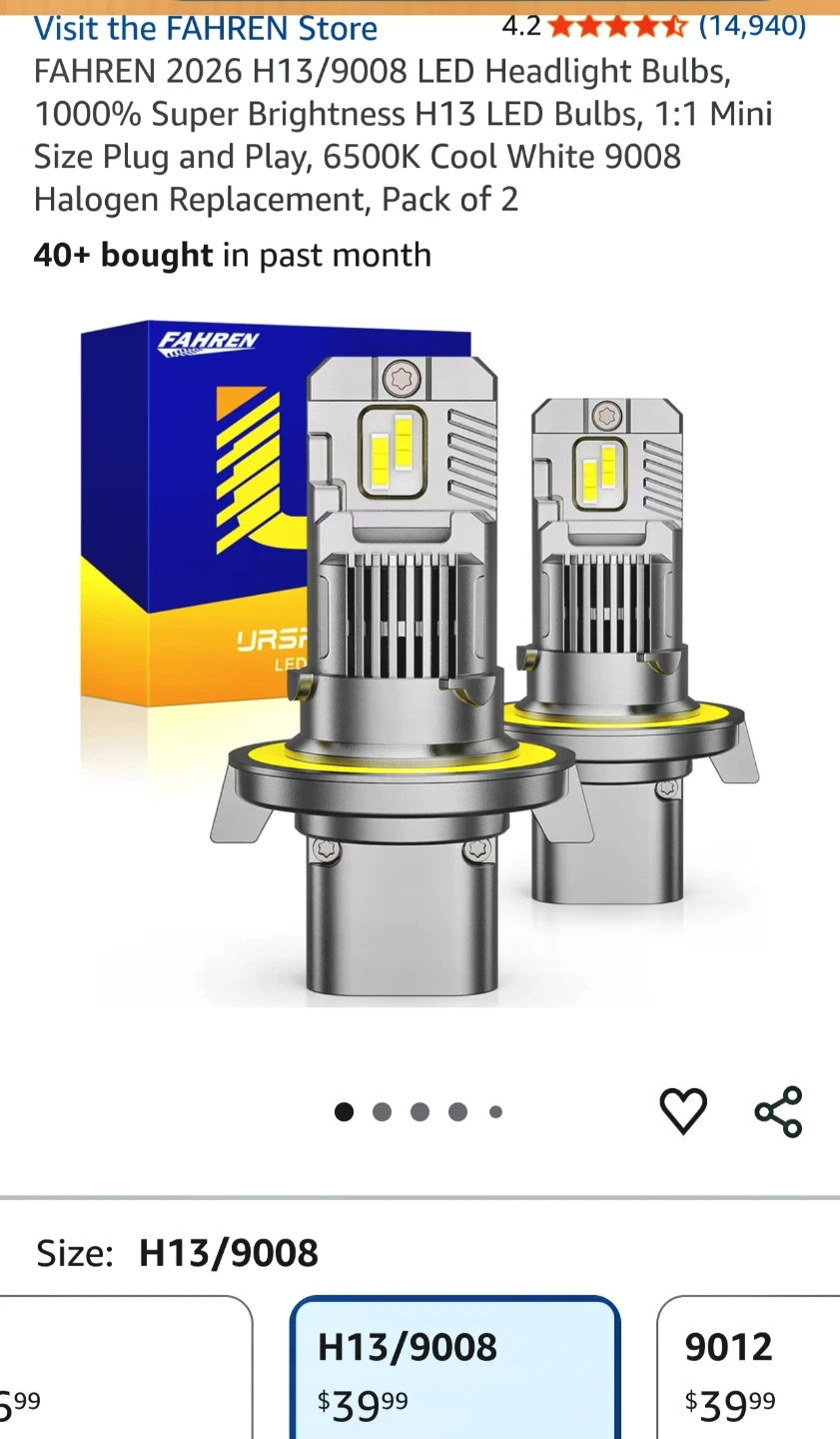 FAHREN H13/9008 LED Headlight Bulbs (Pack of 2) - photo 5