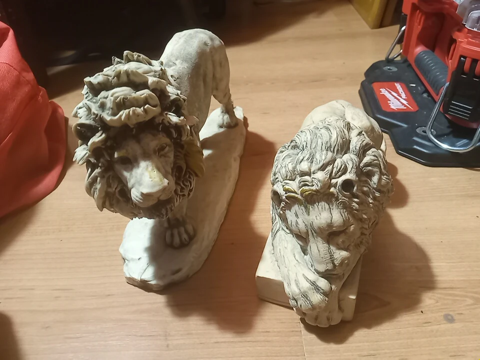 Pair of Lion Statues