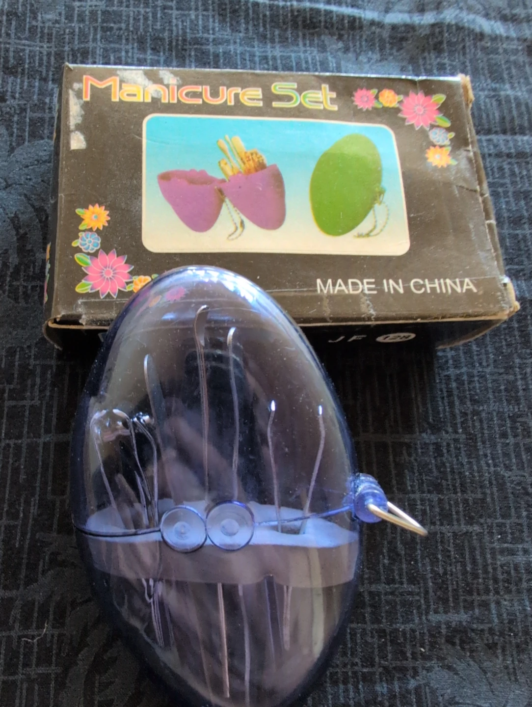 Blue Manicure Set with Case