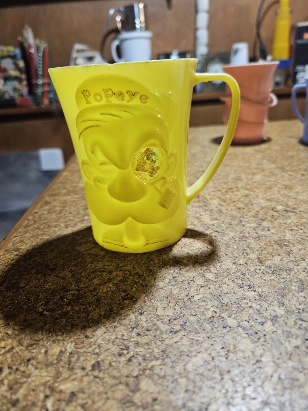 Popeye yellow mug and pink 'Jimmy Cricket' cup - photo 2