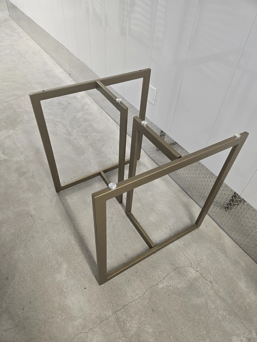 Table Base Metal Legs w/ glass top