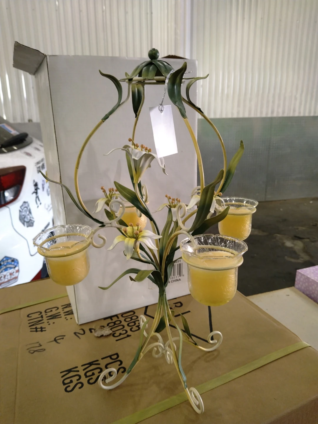 Decorative Lily Candle Holder