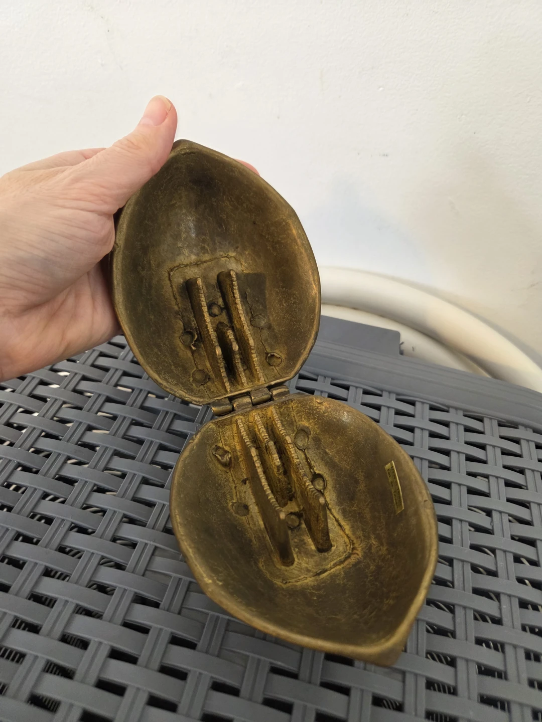 Vintage Brass Walnut Nutcracker and Holder $20 - photo 2