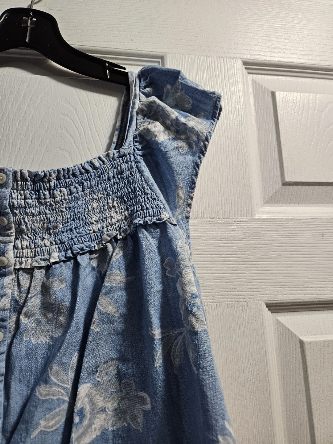 Old Navy Smocked Square Neck Top - Size L - photo 3