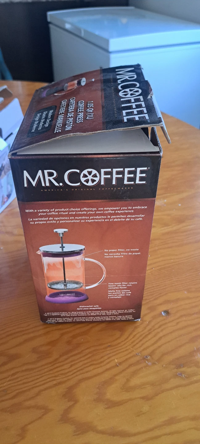 Mr. Coffee 1.05 Qt (1L) French Press Coffee Maker