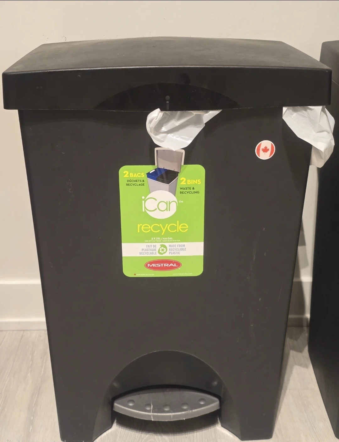 #Freecycle Mistral 50L iCan Recycle Step Can Black