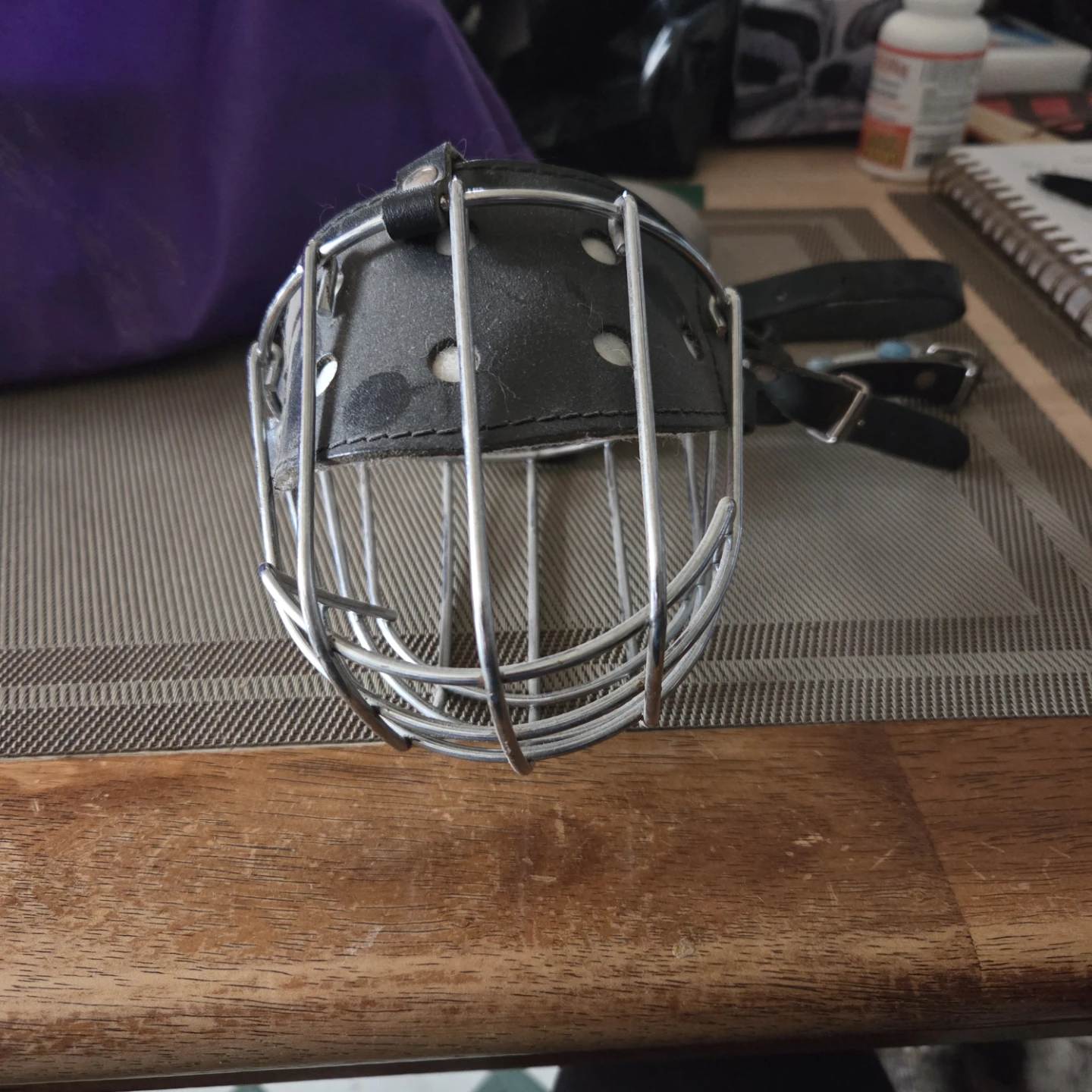Metal and Leather Dog Muzzle - photo 2