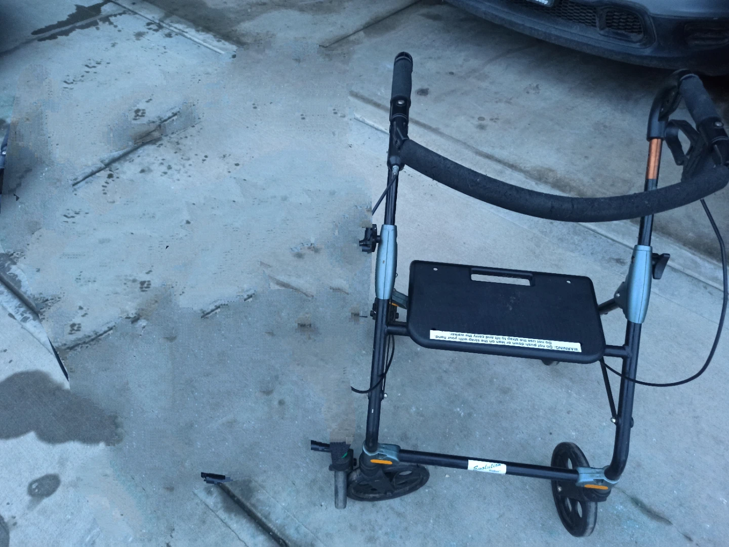 Green Rollator Walker with Seat - photo 4