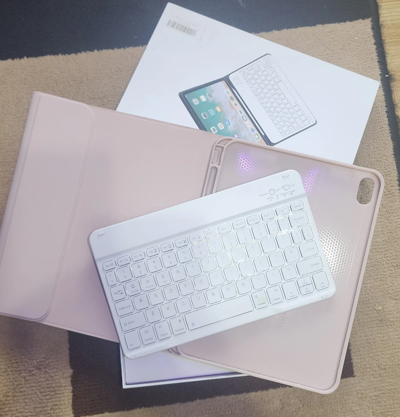 JKŞML Pink Keyboard Case for iPad 10th/11th Gen - photo 2