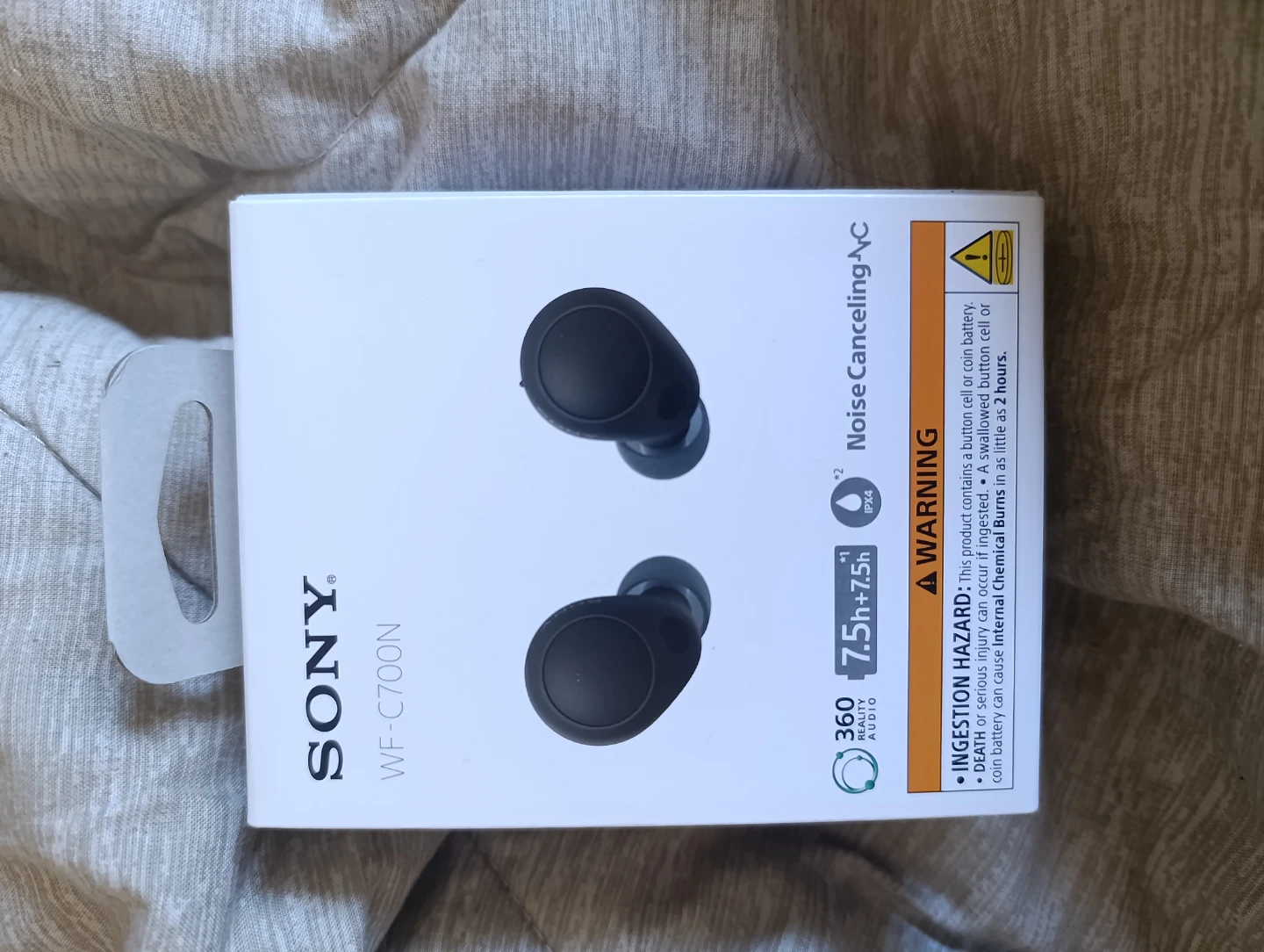 Sony WF-C700N Wireless Noise Cancelling Earbuds - Black