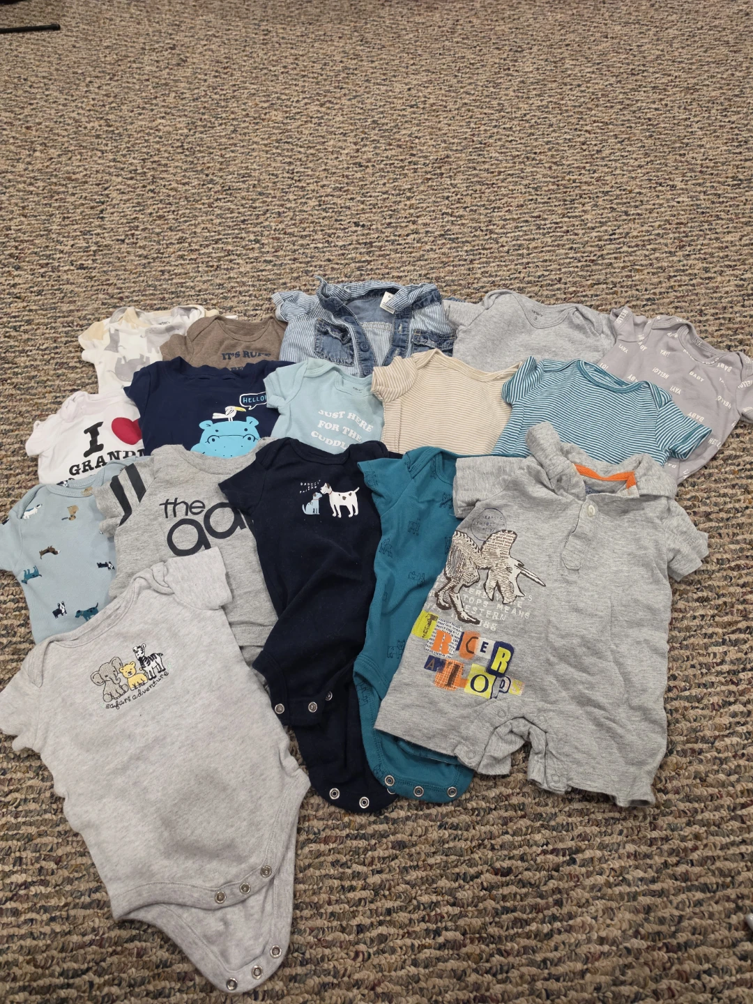 Baby boy clothing bundle- size 0-3 months
