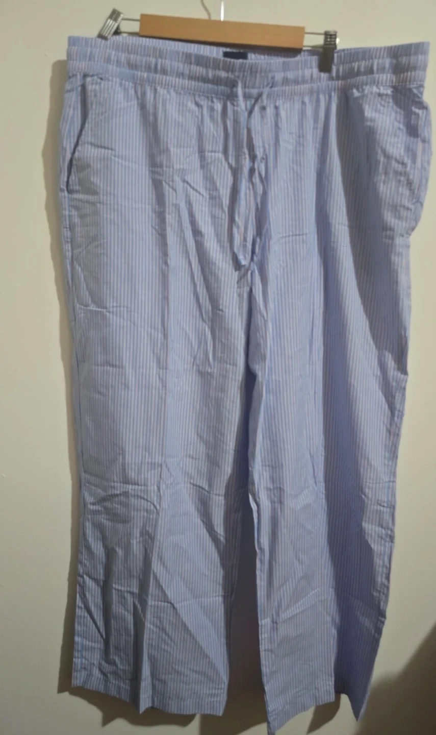 Navy Blue Striped Pajama Pants (NWT