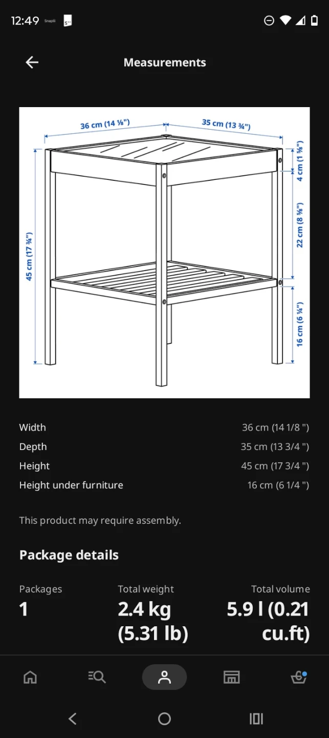 Ikea side table - photo 2