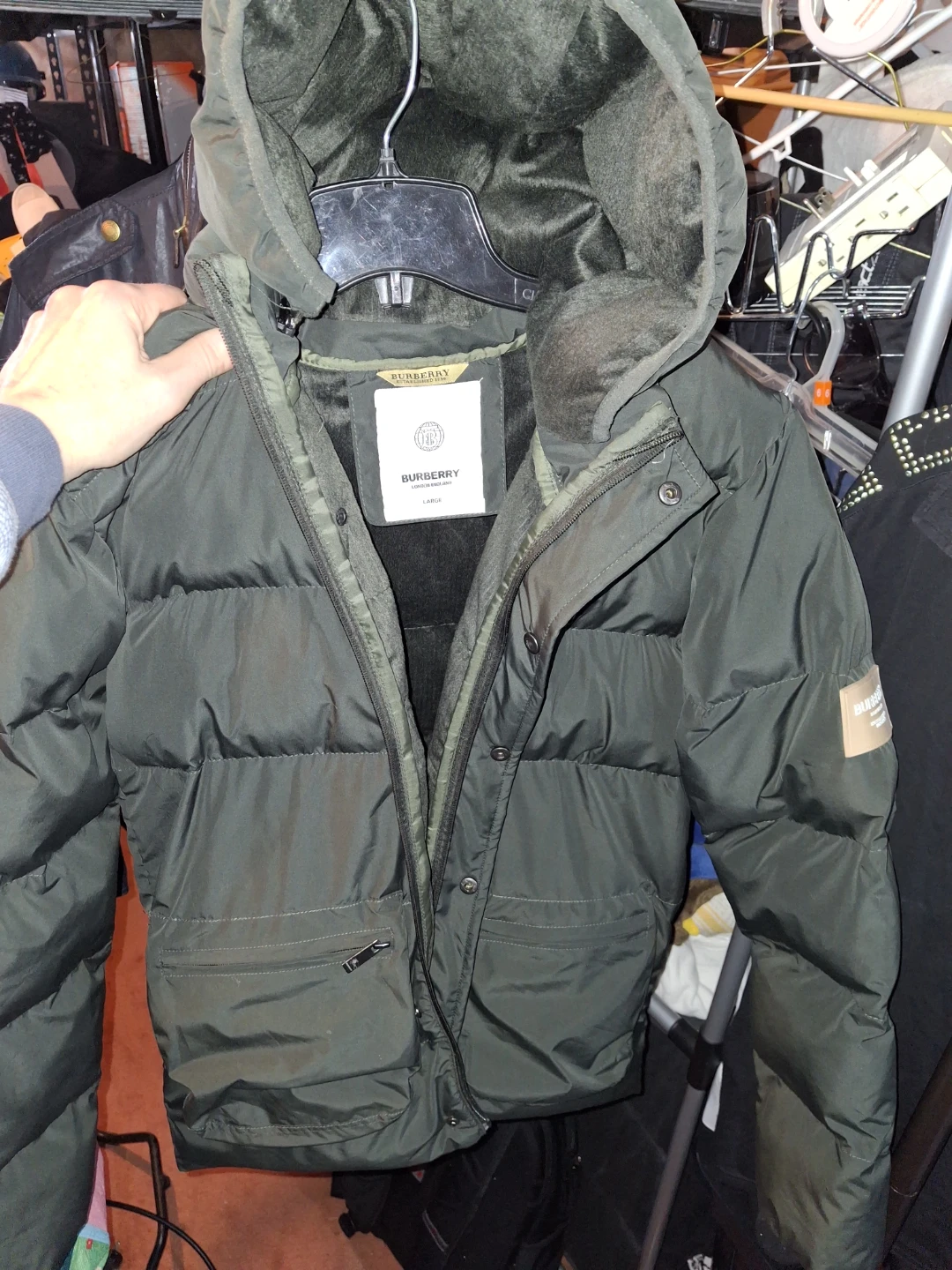 Burberry Puffer Jacket - Green