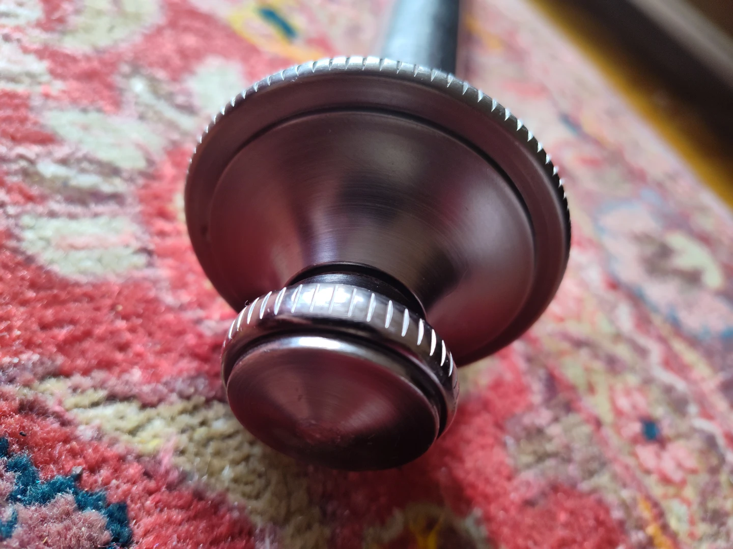 Metal Curtain Rod with Brackets and Finials - photo 2