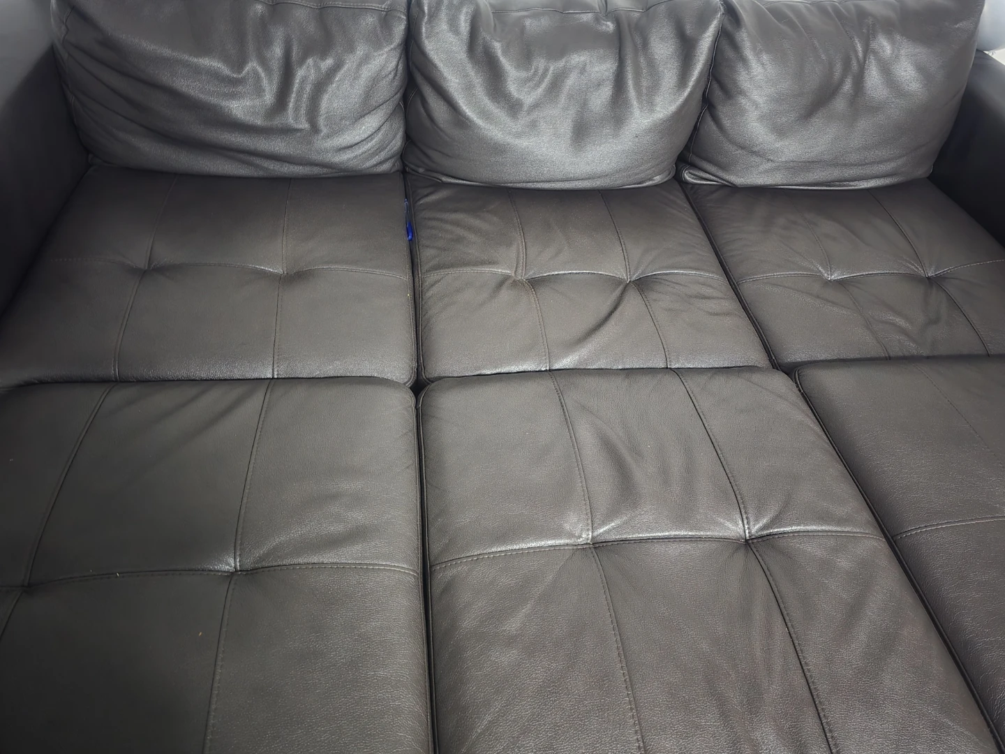 Brown Faux Leather bed Sofa - photo 2