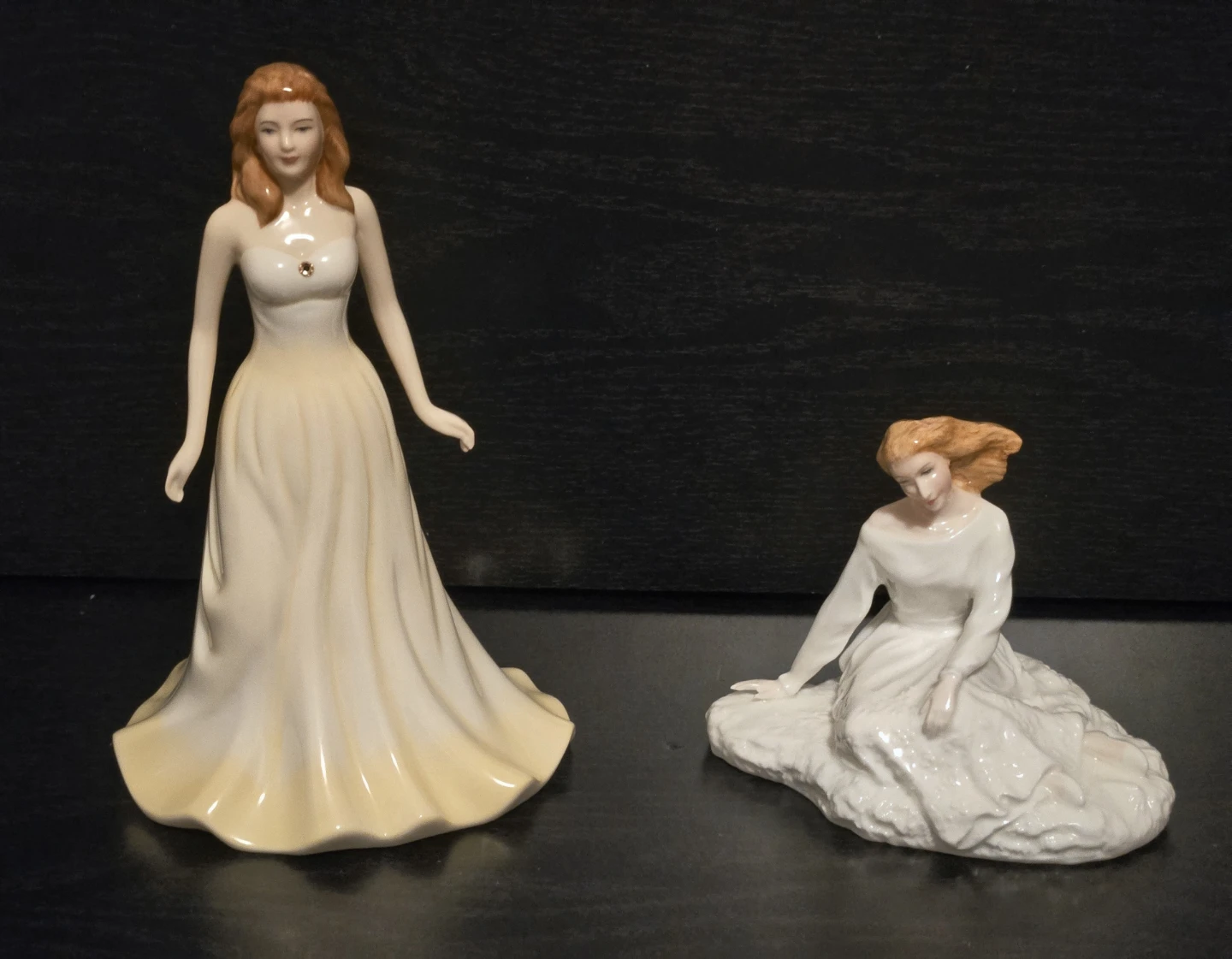 Pair Of Royal Doulton Figurines, "June Pearl", "Forever Yours"