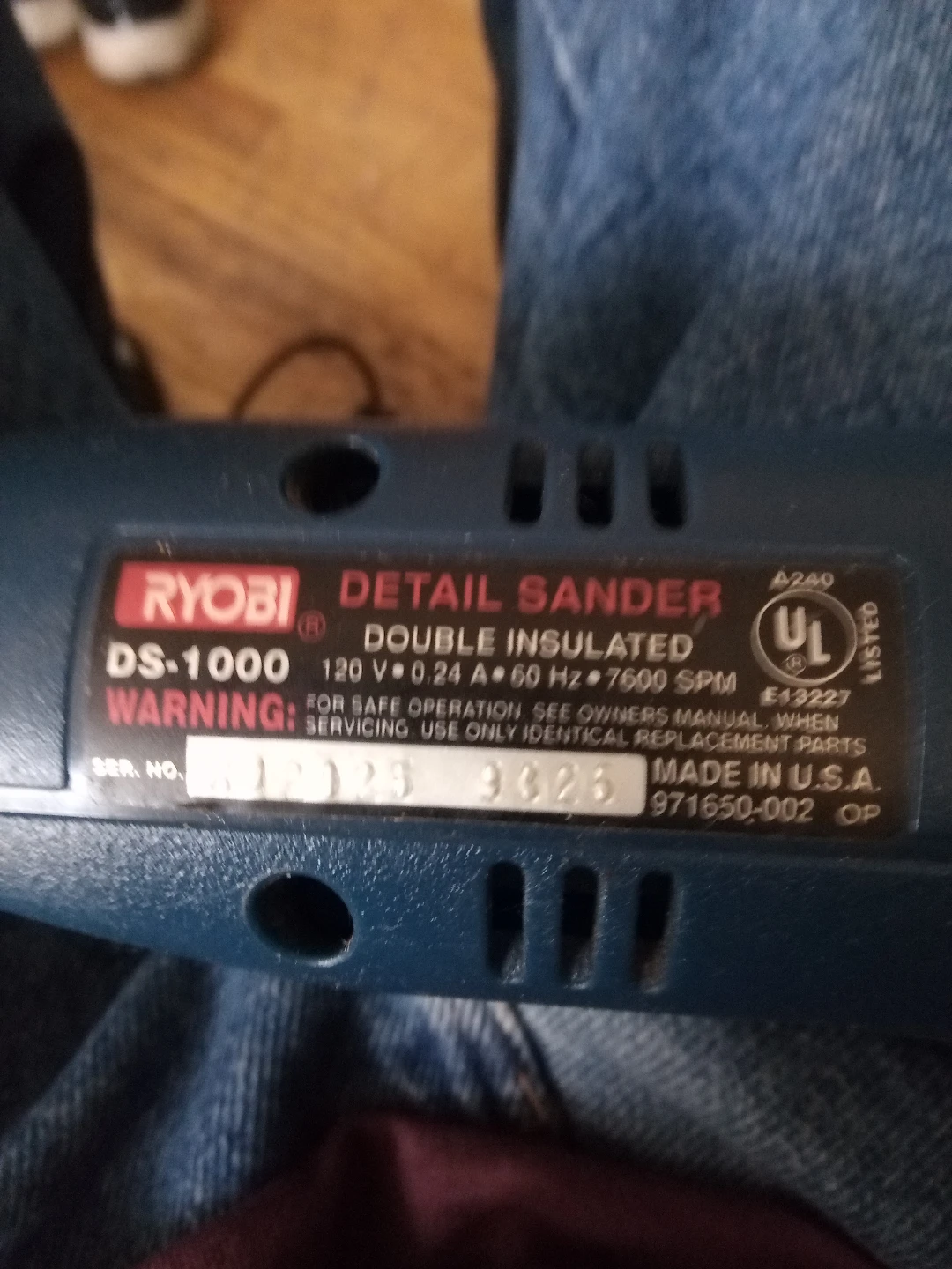 Ryobi DS-1000 Detail Sander - photo 2