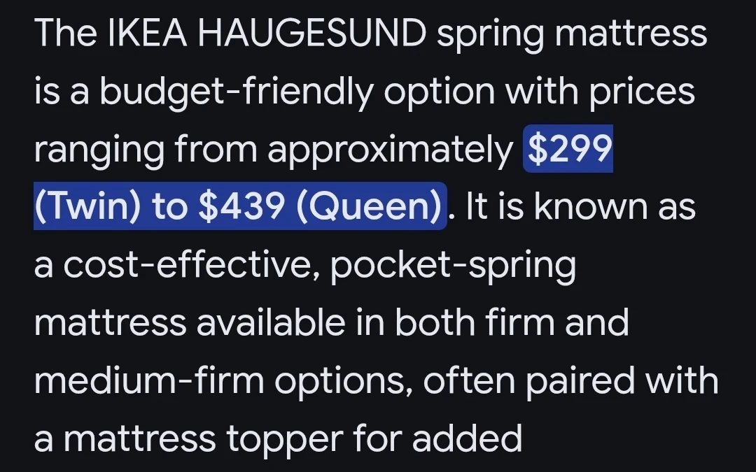 IKEA HAUGESUND Queen Spring Mattress - photo 5