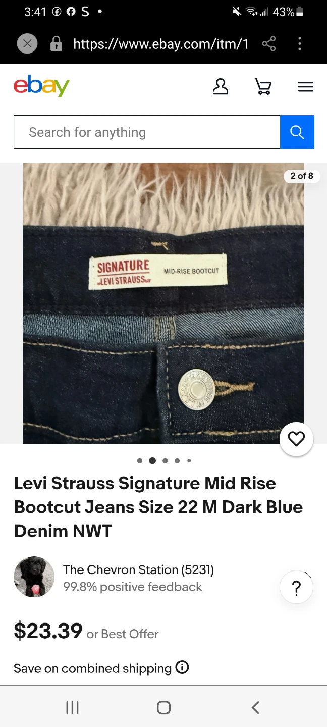 Levi Strauss Signature Mid Rise Bootcut Jeans - photo 5