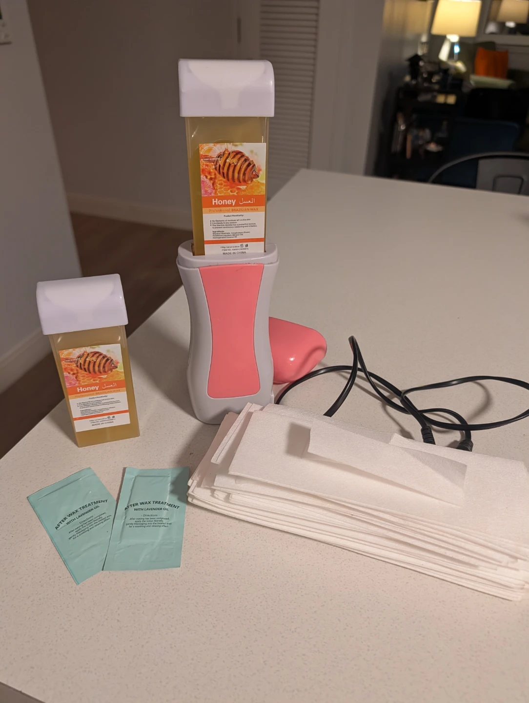 Honey Waxing Kit with Warmer and Strips