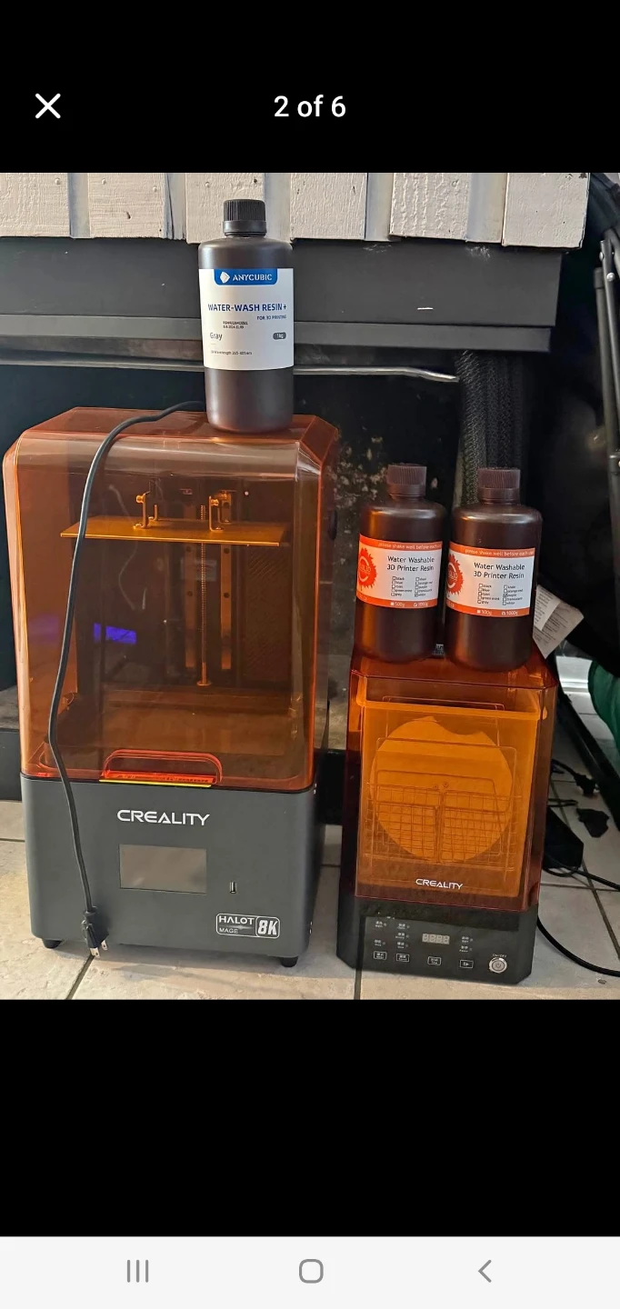 Creality Halot MAGE 8K 3D Printer with Anycubic Resin