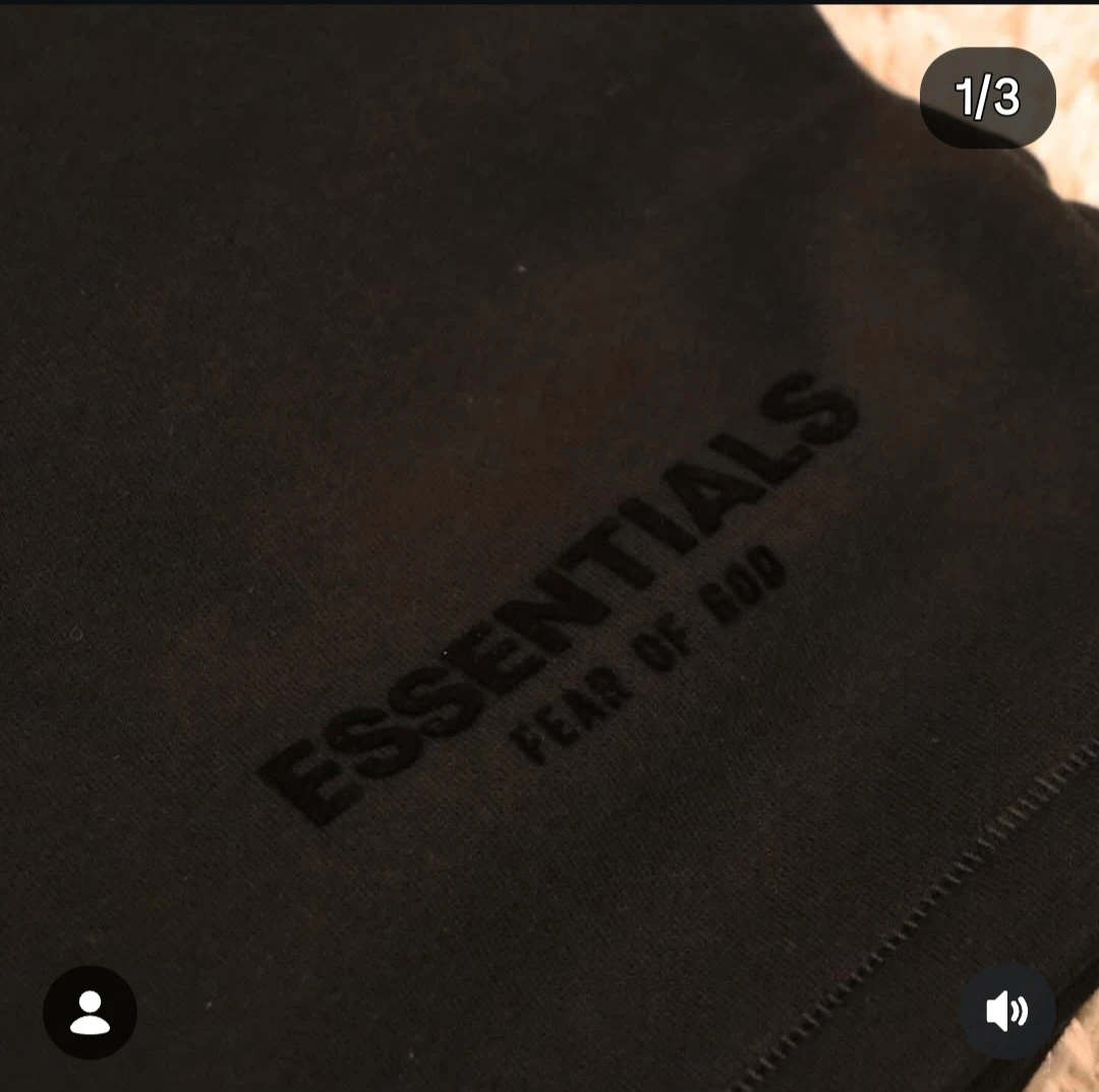 Fear of God Essentials Black Shorts