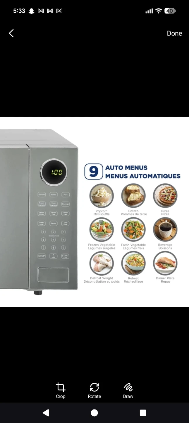 Westinghouse 30L Stainless Steel Microwave Oven - photo 2