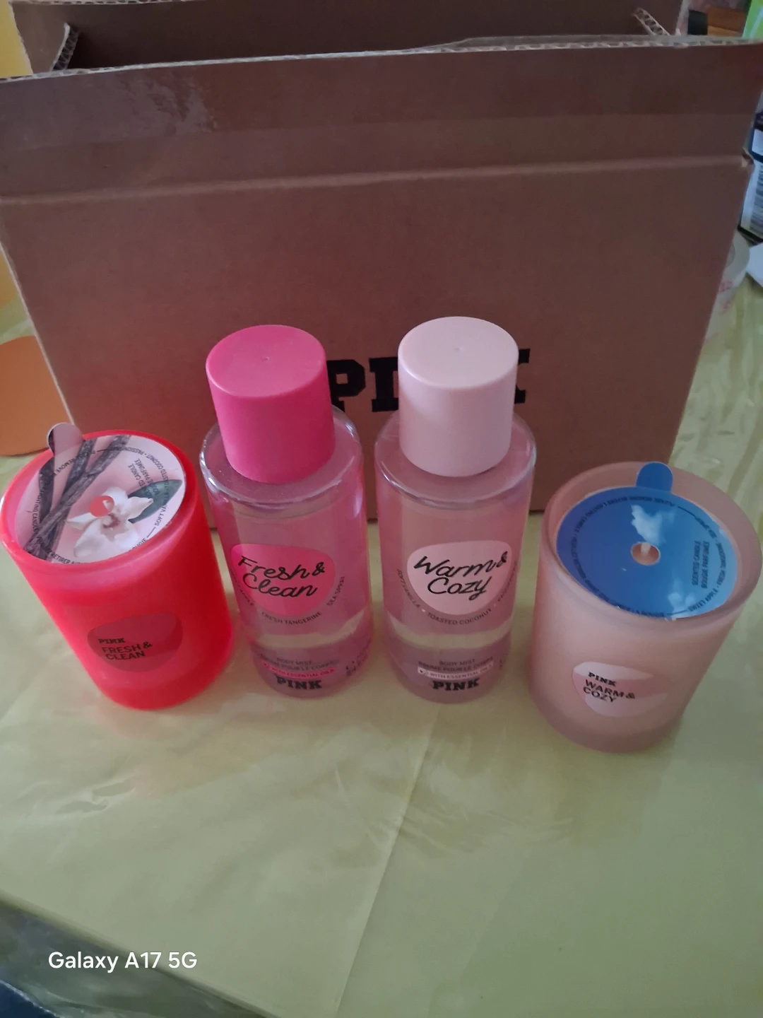Victoria's Secret PINK Body Mist & Candle Set