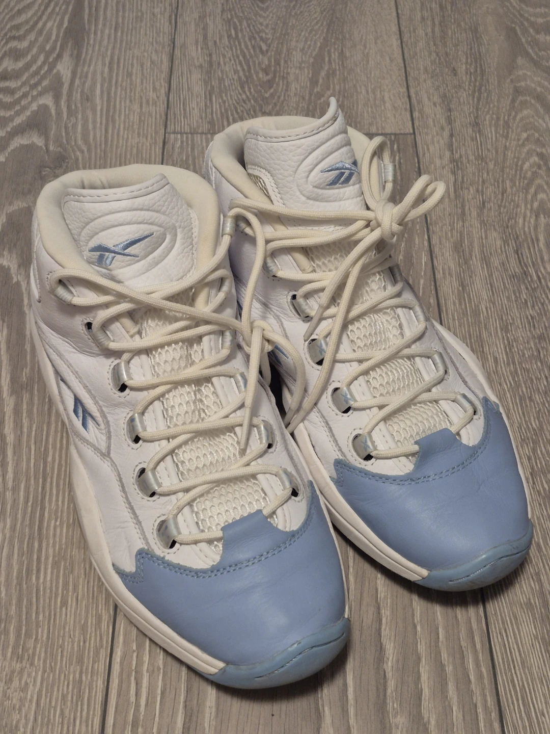 Reebok Iverson Answer IV Men's Sneakers White/Baby Blue Size 11